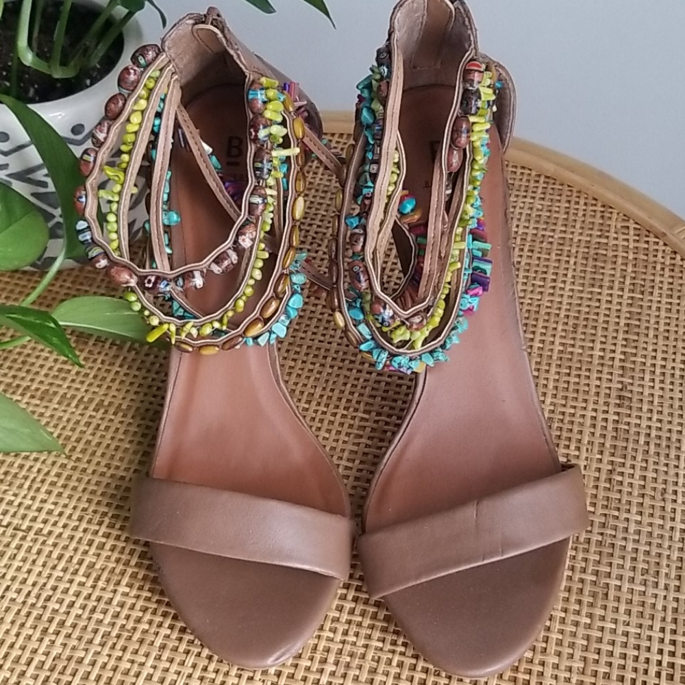 Bakers Colorful Beaded Sandals